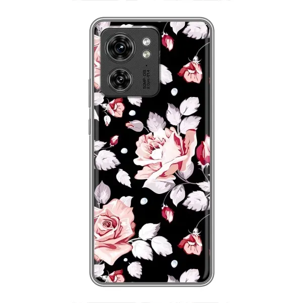 Чехол с принтом «Цветочки на черном» для OPPO Reno 8 Pro 5G