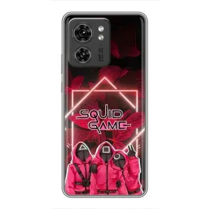 Чехол Гра в кальмара для OPPO Reno 8 Pro 5G (Охранники Игра кальмара)