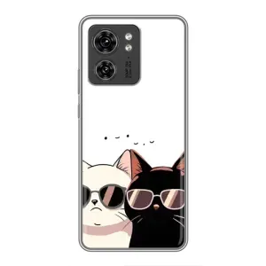 Чехол с рисунком кот на OPPO Reno 8 Pro 5G (Коты в очках)