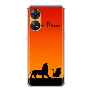 Чохол Король лев на OPPO Reno 8Т (Акуна Матата закат)