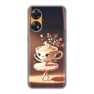 Чехол с мемом Тралалело тралала на Oppo Reno 8T (Балерина капучина)