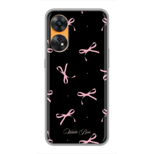 Чехол с принтом «Банты на черном» для OPPO Reno 8T Чехол с принтом «Банты на черном» для OPPO Reno 8T