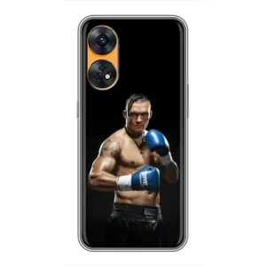 Чехол с картинкой Александр Усик для Oppo Reno 8T (Боксер Усик)