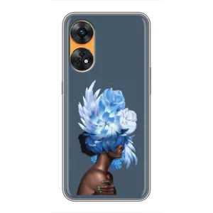 Чехлы (ART) Цветы на Oppo Reno 8T (VPrint) (Цветы на голове)