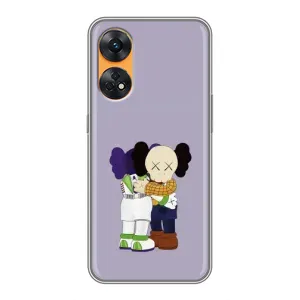 Чехлы для Oppo Reno 8T - Bearbrick Louis Vuitton (PREMIUMPrint) (Дружба Беарбрик)