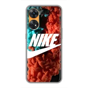 Чехол для Oppo Reno 8T - с принтом Найк (AlphaPrint) (Дымчатый найк)