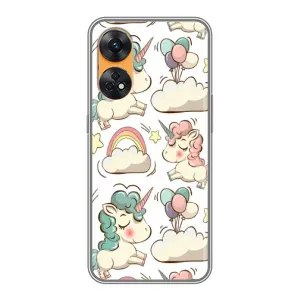 Чохол для OPPO Reno 8Т - (Єдинорожки - Новинки) (AlphaPrint) (Єдиноріжки)