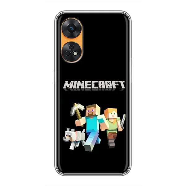 Чехол с принтом «герои Minecraft» для OPPO Reno 8T