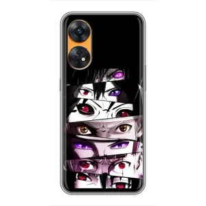 Чехлы Персонажи Аниме Наруто для Oppo Reno 8T (AlphaPrint) (Глаза Anime)