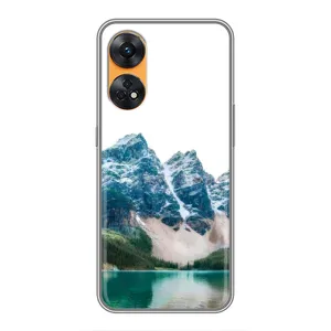 Силиконовый чехол с КАРТИНКАМИ лето для Oppo Reno 8T (AlphaPrint) (Гори)