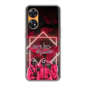 Чохол Гра в кальмара для Oppo Reno 8T (Охоронці Гра кальмара)