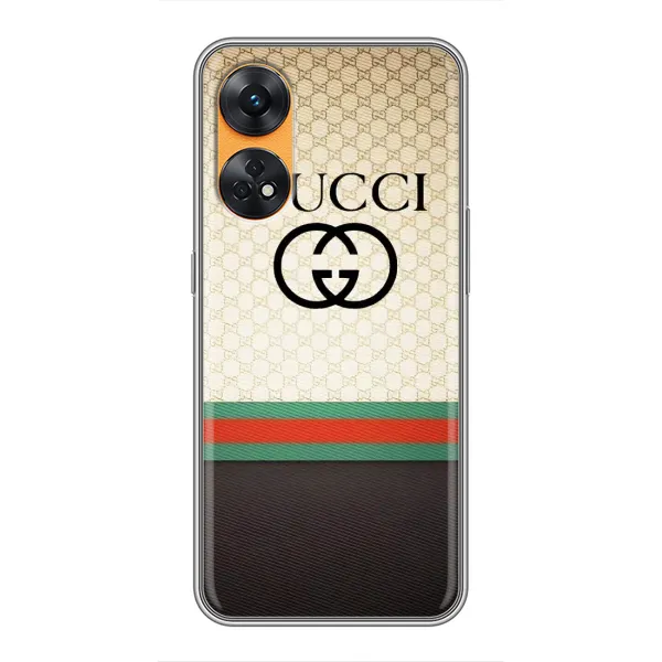 Чохол з принтом «GUCCI стиль» для OPPO Reno 8T