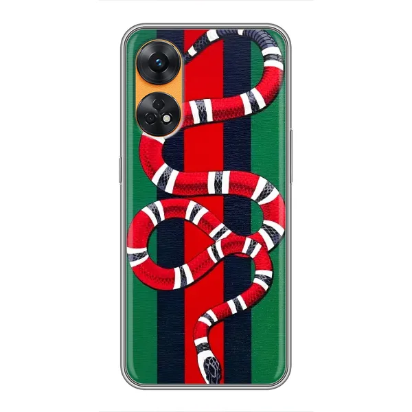 Чохол з принтом «Gucci змія» для OPPO Reno 8T