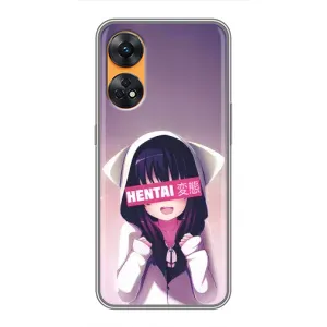 Чехлы Персонажи Аниме Наруто для Oppo Reno 8T (AlphaPrint) (Hentai chan)