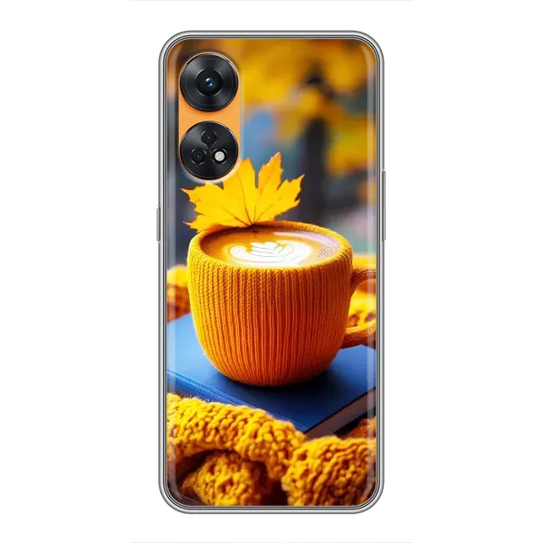 Чехол с принтом «Кофе на желтом пледе» для OPPO Reno 8T Чехол с принтом «Кофе на желтом пледе» для OPPO Reno 8T
