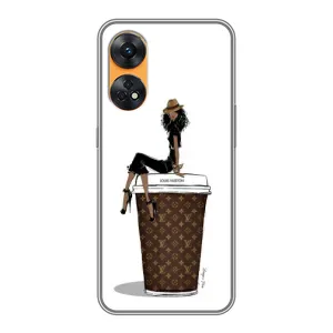 Чехлы Луи Витон для Oppo Reno 8T (AlphaPrint - LOUIS VUITTON) (кофе LOUIS VUITTON)