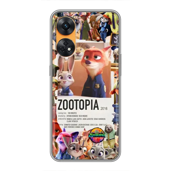 Чехол с принтом «Постер Зверополис» для OPPO Reno 8T