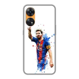 Чехлы Месси для Oppo Reno 8T (AlphaPrint) (Лео Месси)