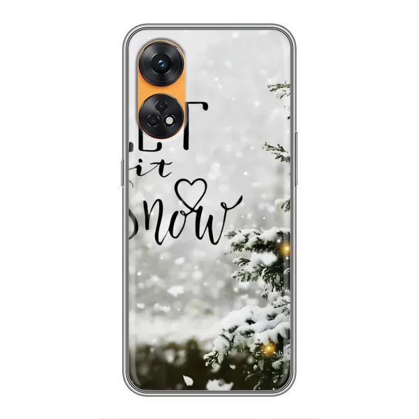 Чехол с принтом «Let it snow» для OPPO Reno 8T