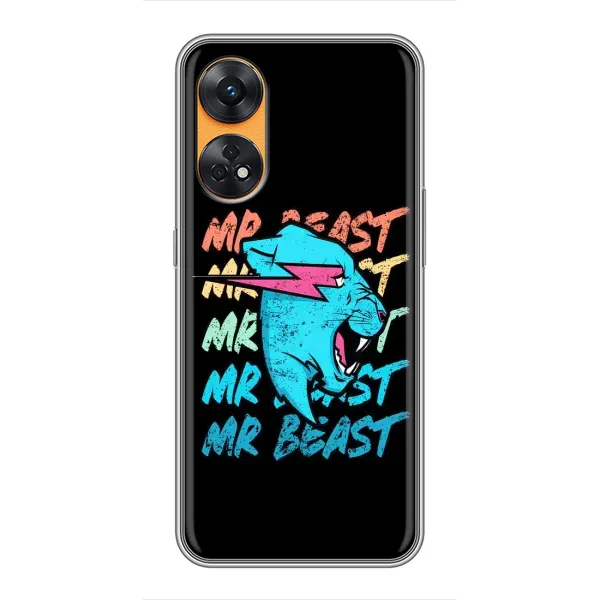 Чехол с принтом «logo Mr beast» для OPPO Reno 8T