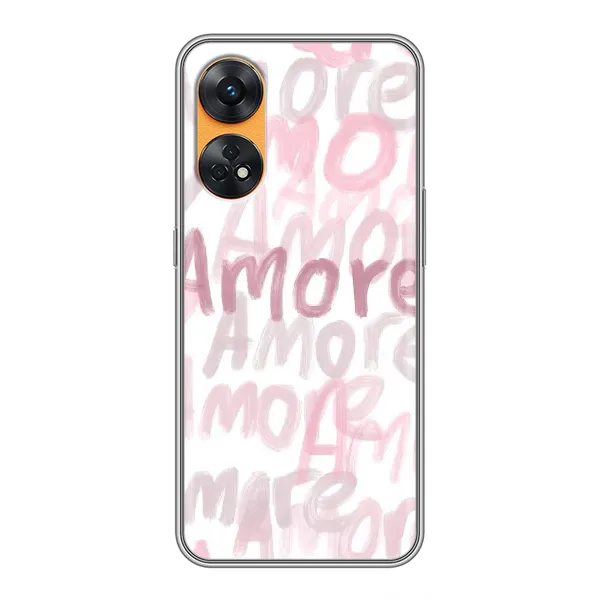 Чехол с принтом «Аморе любовь» для OPPO Reno 8T Чехол с принтом «Аморе любовь» для OPPO Reno 8T
