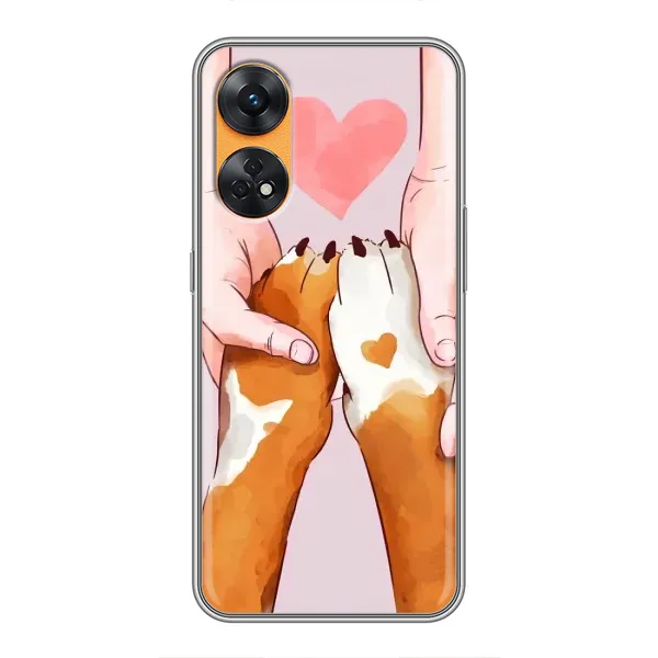 Чехол с принтом «Любовь к собакам» для OPPO Reno 8T Чехол с принтом «Любовь к собакам» для OPPO Reno 8T