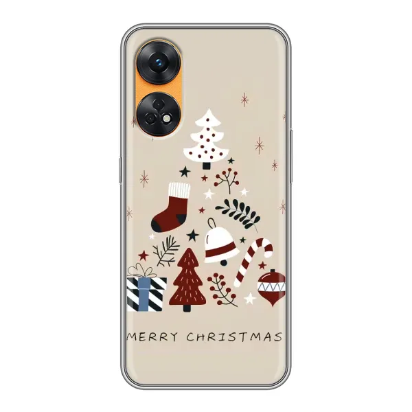 Чехол с принтом «Merry Christmas» для OPPO Reno 8T