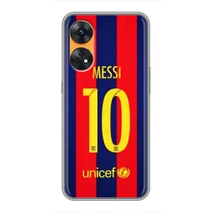 Чехлы Месси для Oppo Reno 8T (AlphaPrint) (Messi Barca 10)