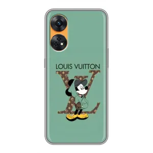 Чехлы Луи Витон для Oppo Reno 8T (AlphaPrint - LOUIS VUITTON) (Микки Маус LV)