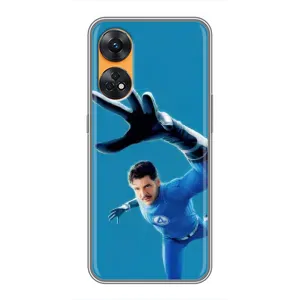 Чохол з принтом Фантастична четвірка для Oppo Reno 8T (Містер Фантастік супергерой)