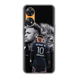 Чехол Неймар для Oppo Reno 8T (AlphaPrint) (Неймар Лев)