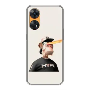 Чехлы с Обезьянами NFT для Oppo Reno 8T (AlphaPrint) (обезьяна NFT в очках)