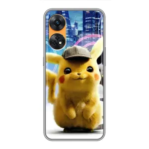 Чохол з Пікачу на Oppo Reno 8T (Пікачу в місті)