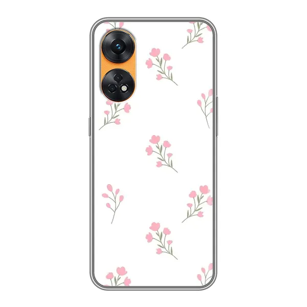 Чехол с принтом «Розовые цветы» для OPPO Reno 8T Чехол с принтом «Розовые цветы» для OPPO Reno 8T