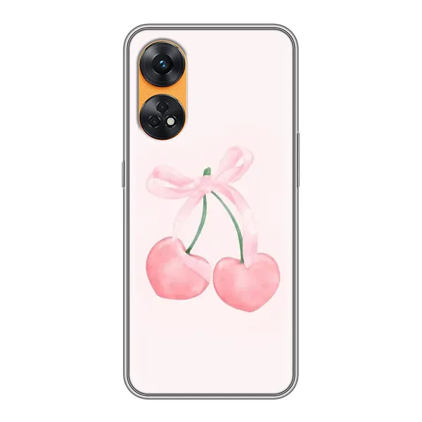 Чехол с принтом «Розовые вишни» для OPPO Reno 8T Чехол с принтом «Розовые вишни» для OPPO Reno 8T