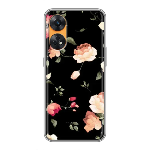 Чохол з принтом «Трояндочки» для OPPO Reno 8T
