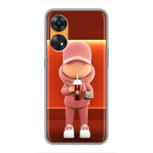 Крутые Чехлы Луи Виттон для Oppo Reno 8T (AlphaPrint) (С Кофе)