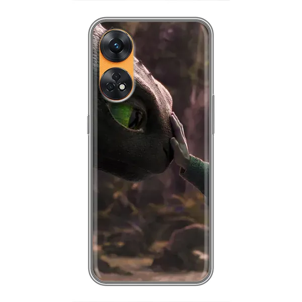 Чохол з принтом «Сцена з драконом» для OPPO Reno 8T
