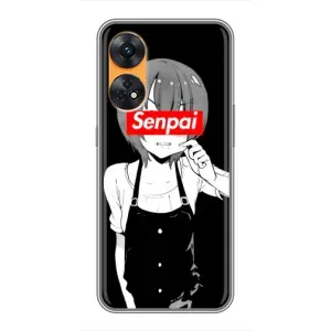 Чехлы Персонажи Аниме Наруто для Oppo Reno 8T (AlphaPrint) (Senpai)