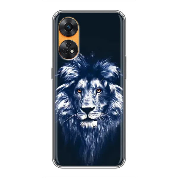 Чехол с принтом «Синий Лев» для OPPO Reno 8T Чехол с принтом «Синий Лев» для OPPO Reno 8T