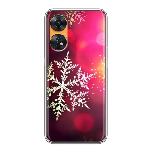 Чехол с принтом «Снежинка» для OPPO Reno 8T