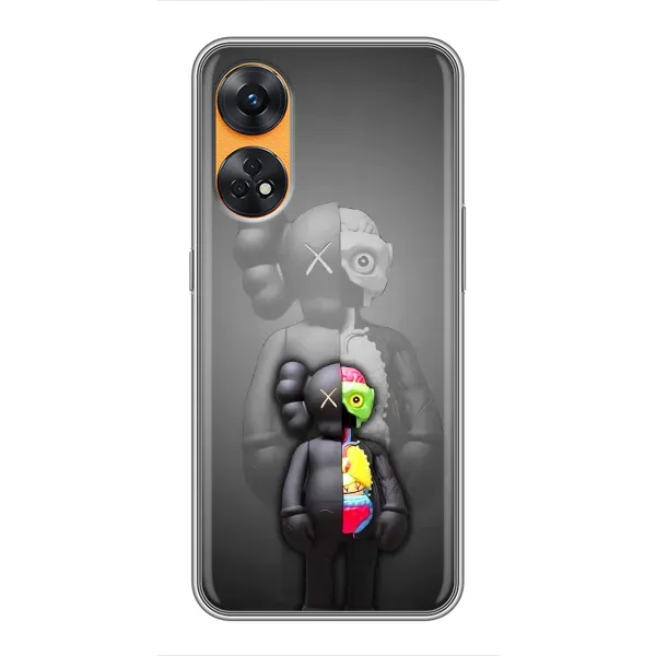 Чехол с принтом «Тело Bearbrick» для OPPO Reno 8T