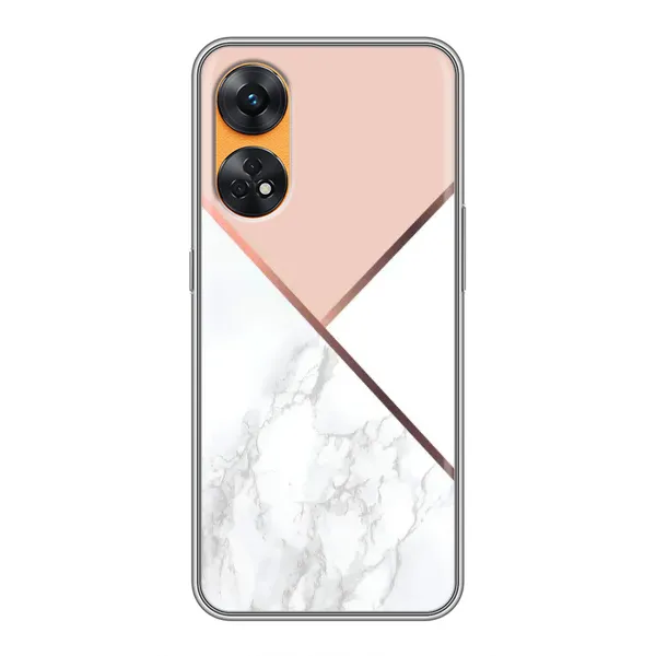 Чохол з принтом «Тройний мрамор» для OPPO Reno 8T
