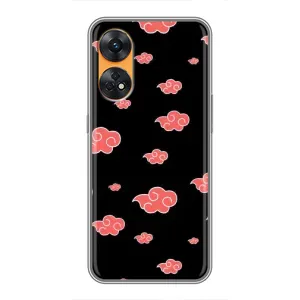 Чехлы Персонажи Аниме Наруто для Oppo Reno 8T (AlphaPrint) (Тучки Аниме)