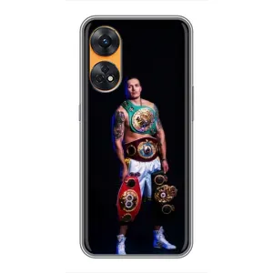 Чехол с картинкой Александр Усик для Oppo Reno 8T (Усик с поясами)