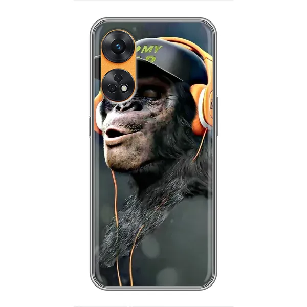 Чехол с принтом «В наушниках» для OPPO Reno 8T