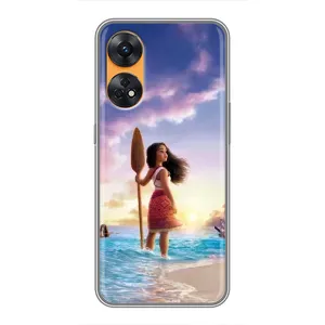 Чохол з мультфільмом Ваяна Oppo Reno 8T (Моана з веслом)