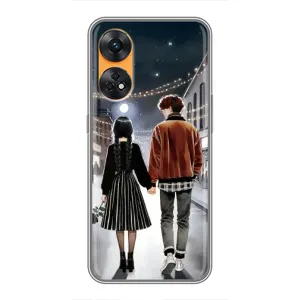 Чохол з дизайном Венздей 2 на Oppo Reno 8T (Венздей та Тайлер)