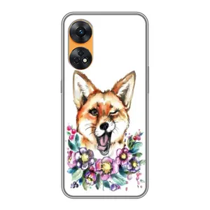 Чехлы с картинкой Лисички для Oppo Reno 8T (VPrint) (Веселая лисичка)