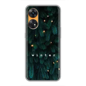 Новогодние, Праздничные Чехлы для Oppo Reno 8T - 2024 год (Winter)